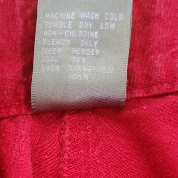 Vtg High Waisted  Red Shorts by IVY with Cargo Style Pockets Women's  Size 5/6 - Picture 4 of 8